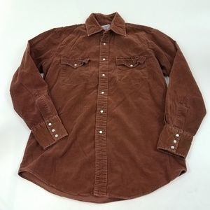 Pardners shirt western pearl snap corduroy cowboy